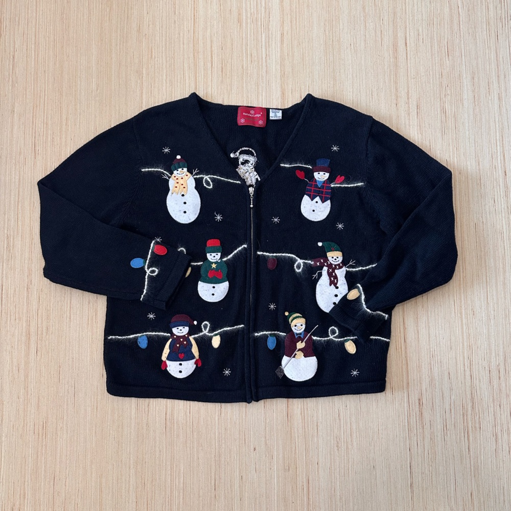 Vintage Holiday Lodge Christmas Sweater